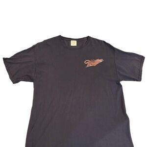 Miller Milwaukee Beer Graphic T-Shirt Comfort Wash Navy Brewery Tee Men’s L